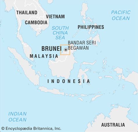 where is brunei in the world.